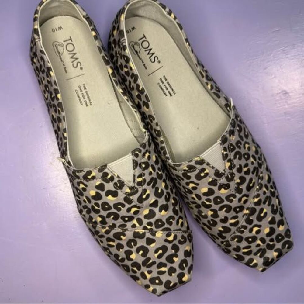 Toms TOMS Leopard Print Classics Slip-On Flats | Women’s 10
